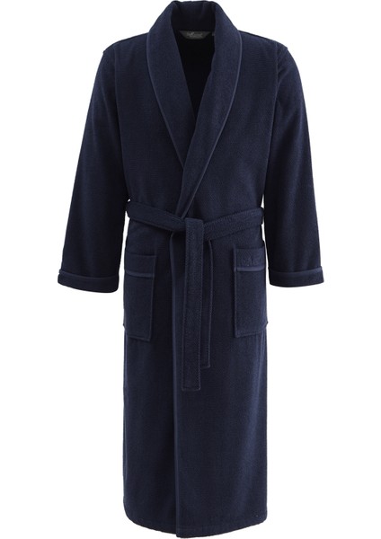 Lord Lacivert Pamuklu Erkek Bornoz