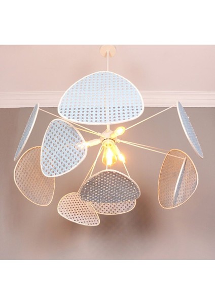 Bulut Mavi Doğal Hazeran Avize 75X35 Cm, 9+1 Yaprak ve 3+1 Duylu modelleri