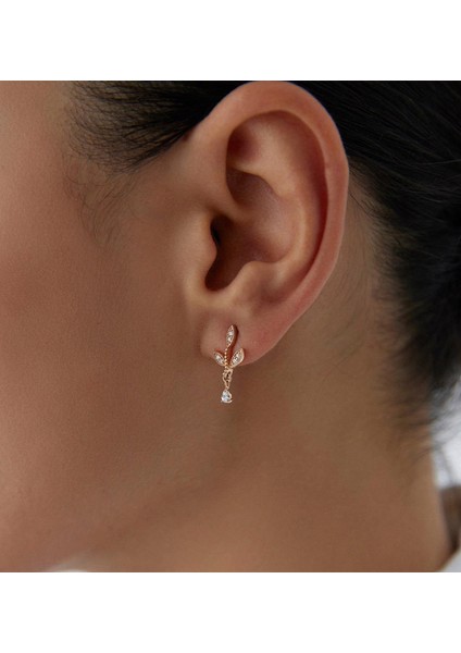 Rose Flora 14 Ayar Altın Kadın Küpe fiyatları