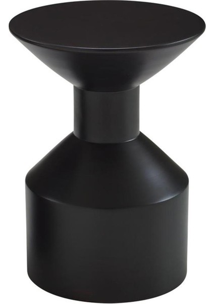 Geometry Ahşap Siyah Yan Sehpa