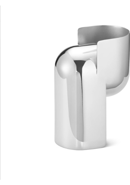 L Nendo Silver Çelik Şamdan