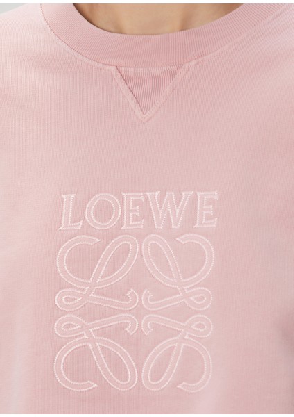 Pembe Logolu Crop Sweatshirt indirimleri