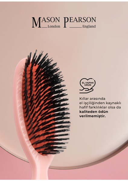 Pocket Boar Bristle B4 Pink Saç Fırçası fiyatları