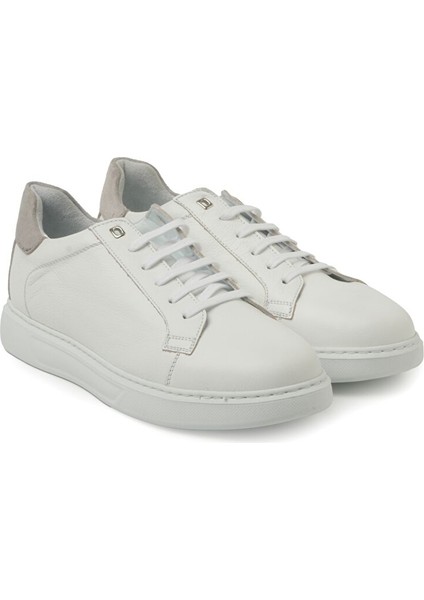 Erkek Sneaker ( Günlük) KA-C11744 John May Casual Beyaz Maçka-Taş Süet