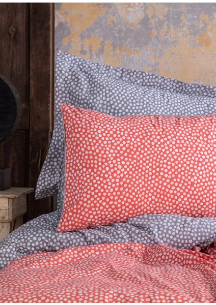 Dots Turuncu Çift Kişilik Nevresim Takımı 200X220 cm fırsatları