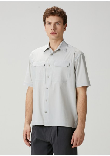 Bej Kısa Kollu Gömlek modelleri