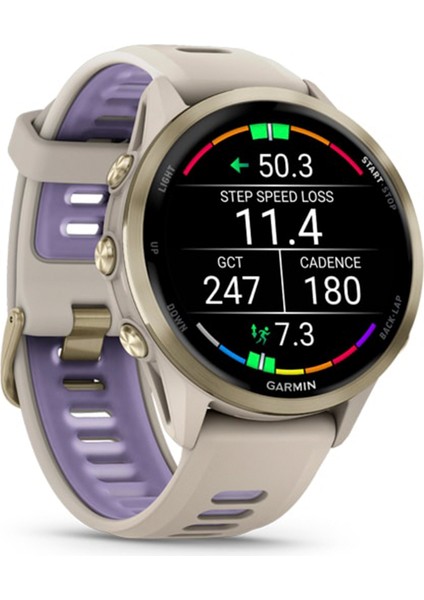 Forerunner 970 Soft Gold Titanyum Gri Silikon Kayışlı Akıllı Saat modelleri