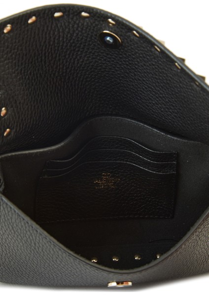 Rockstud Siyah Kadın Deri Çanta fırsatları