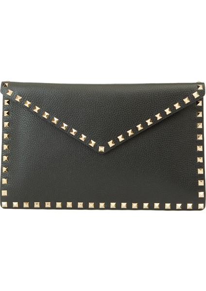 Rockstud Large Siyah Kadın Deri Çanta