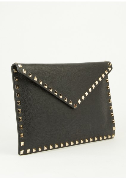 Rockstud Large Siyah Kadın Deri Çanta modelleri