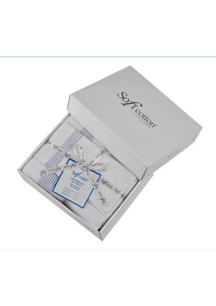 Aqua Mavi Pamuklu 5'li Havlu Seti fiyatları