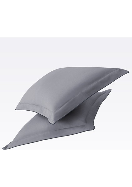 Antrasit Biyeli Gri Beyaz Pamuk Saten Çift Kişilik Nevresim Takımı indirimleri