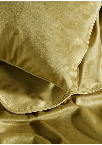 Kadife Zeytin Rengi Yatak Örtüsü fiyatları