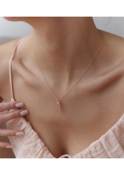 Rose Karo 14 Ayar Altın Kadın Kolye modelleri