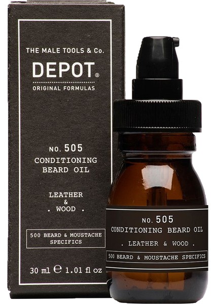 No. 505 Conditioning Beard Oil Leather & Wood Sakal Bakım Yağ 30 ml