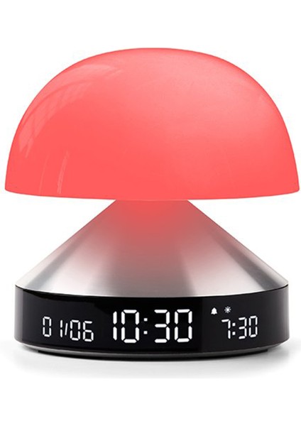 Mina Sunrise Alüminyum Gümüş Rengi Alarm Saatli Gün Işığı Simulatörü Aydınlatma