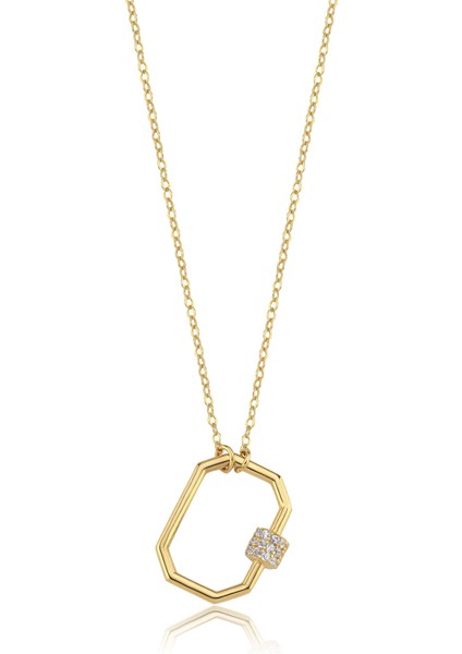 Corner 14 Ayar Altın Kadın Kolye