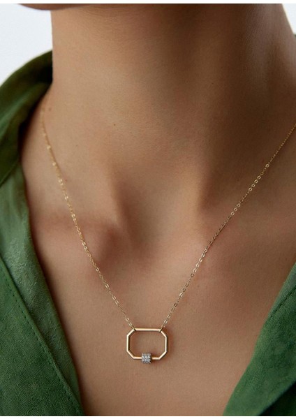 Corner 14 Ayar Altın Kadın Kolye modelleri