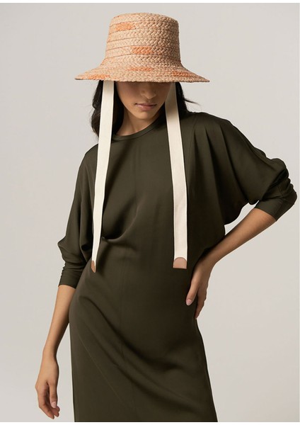 Antonella Turuncu Krem Kadın Rafya Şapka fiyatları