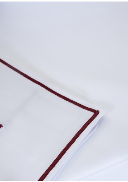 Isola Beyaz Bordo Pamuk Saten Nevresim Takımı fiyatları