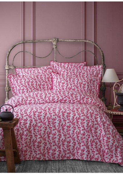 Pure Viva Magenta Beyaz Pembe Battal Boy Nevresim Takımı 240X220 cm fiyatları