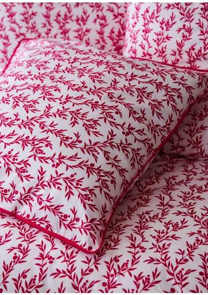Pure Viva Magenta Beyaz Pembe Battal Boy Nevresim Takımı 240X220 cm