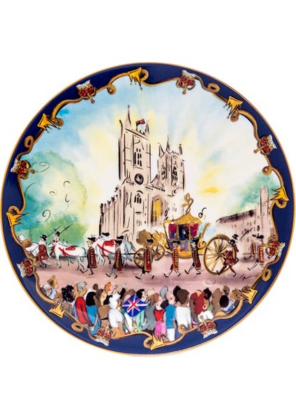 Pageantry At Westminster Abbey Couple Porselen Tabak 24 cm