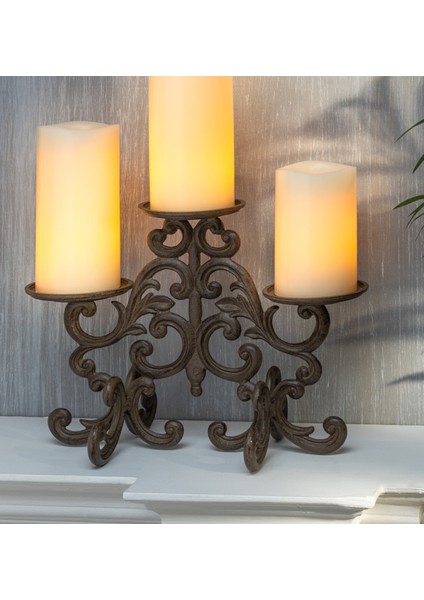 Acanthus Metal 3'lü Işıklı Mum Kandil Koku fiyatları