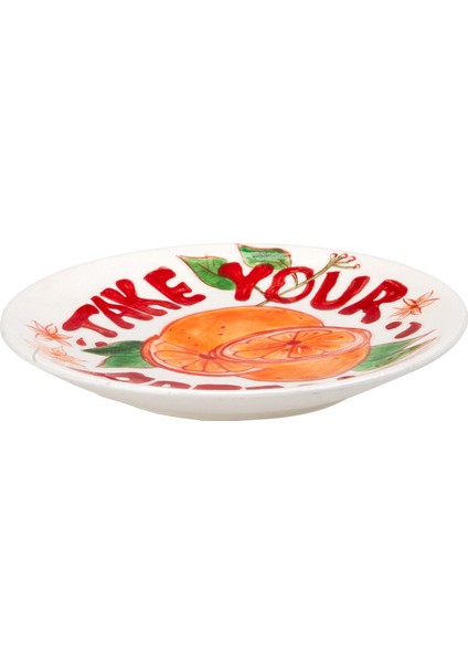 El Yapımı Take Your Aperol Seramik Kokteyl Tabağı 15 cm modelleri