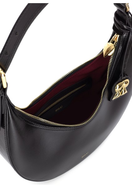 Luna Siyah Kadın Deri Omuz Çantası modelleri