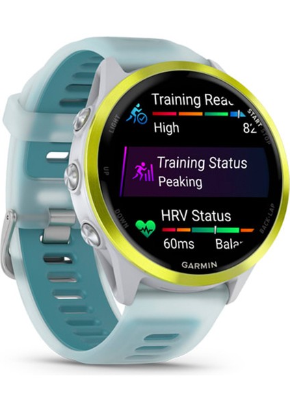 Forerunner 570 47 mm Sarı Turkuaz Silikon Kayışlı Akıllı Saat modelleri