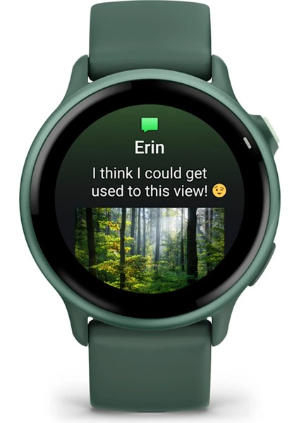 Vivoactive 6 42 mm Metalik Jasper Yeşili Silikon Kayışlı Akıllı Saat