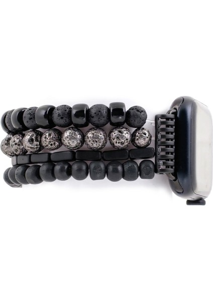 Nero Stretchy 38/41 mm Apple Watch Uyumlu Erkek Akıllı Saat Kordon modelleri