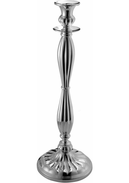 Meridiani Gümüş Kaplama Şamdan 38 cm