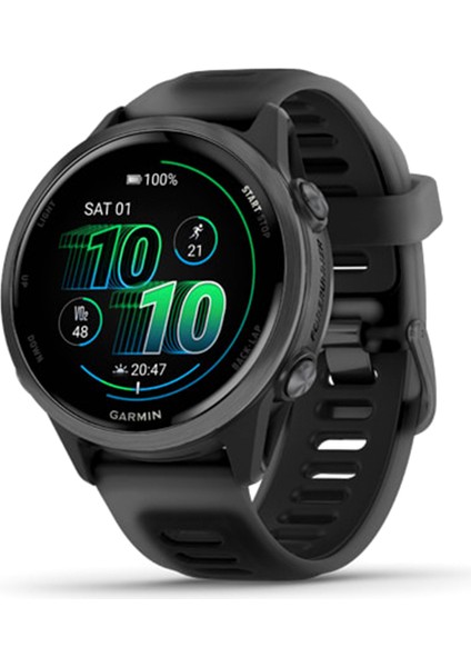 Forerunner 570 42 mm Slate Gri Siyah Silikon Kayışlı Akıllı Saat