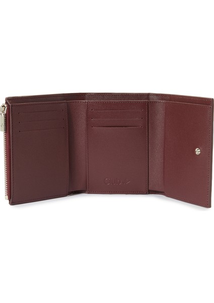 Bordo Küçük Kadın Deri Cüzdan fırsatları