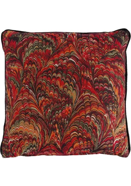 Caido Biyeli Renkli Pamuklu Dekoratif Kırlent 45 x 45 cm