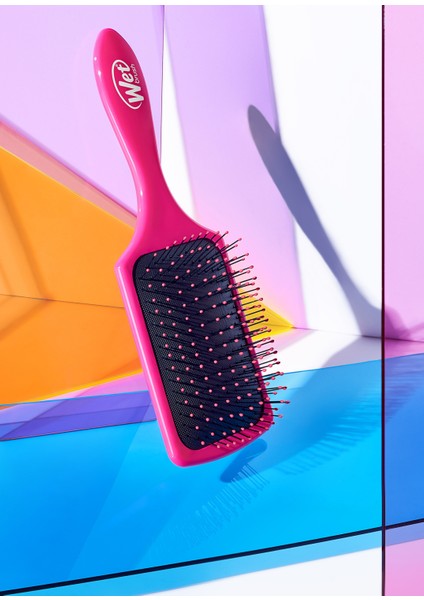 Paddle Detangler Pembe Dolaşık Açıcı Geniş Kadın Saç Fırçası fırsatları