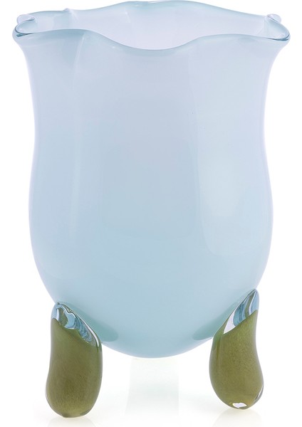 Chubby Açık Mavi Cam Vazo