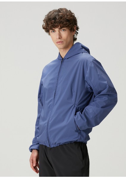 Mavi Kapüşonlu Mont modelleri