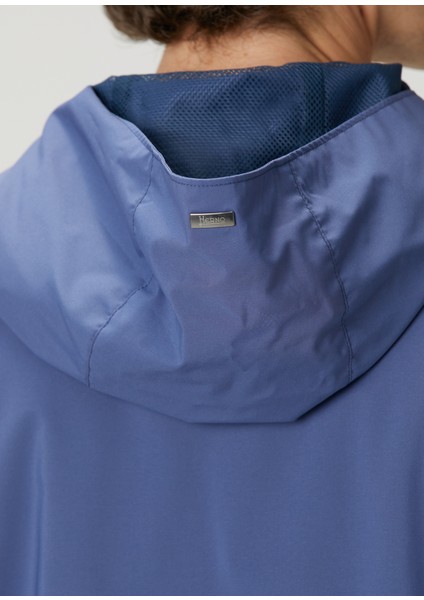 Mavi Kapüşonlu Mont indirimleri