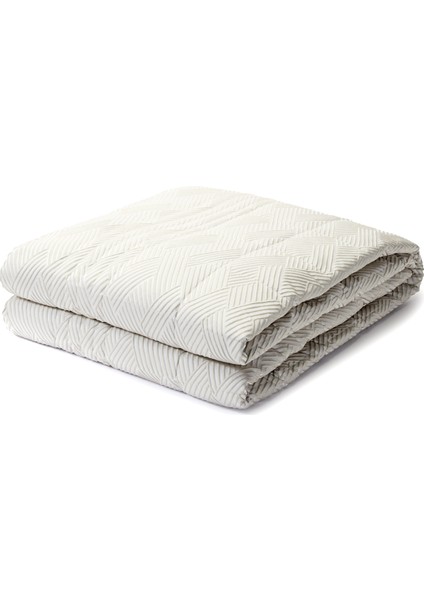 Triennale Bej Çift Kişilik Yatak Örtüsü