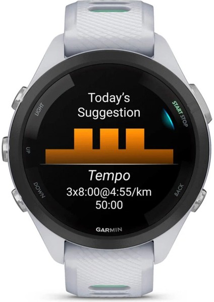 Forerunner 265S Beyaz Neo Tropic Silikon Kayış Akıllı Saat