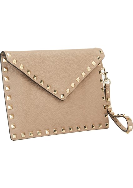 Rockstud Pudra Kadın Deri Çanta modelleri