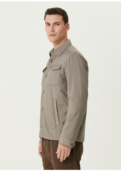 Koyu Bej Dış Gömlek modelleri