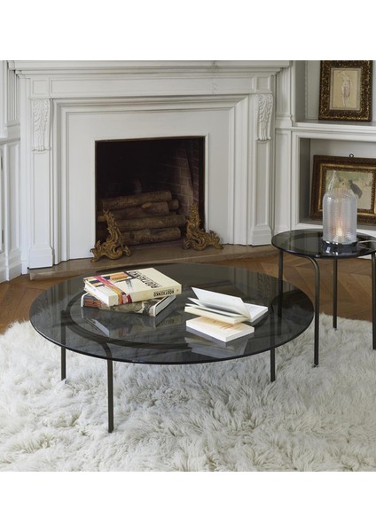 Liam Bronz Kaplama Cam Yan Sehpa modelleri