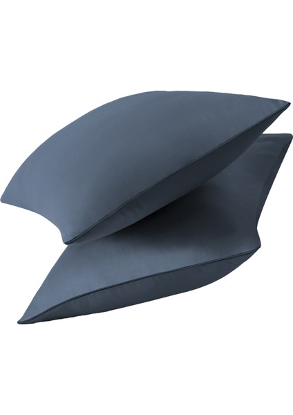 Antrasit Biyeli Indigo Yastık Kılıfı 50X70 cm