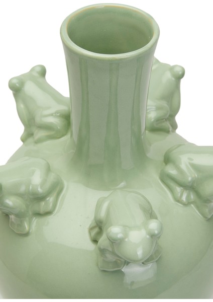 All Frogs Yeşil Seramik Vazo modelleri