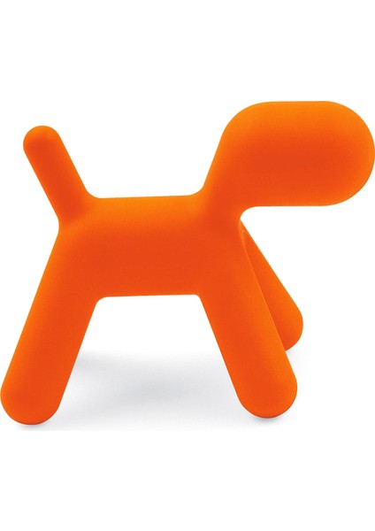 Puppy Orange Büyük Boy Dekoratif Köpek Heykeli