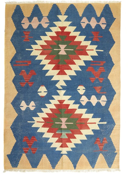 Anadol Uşak El Dokuma Yün Kilim